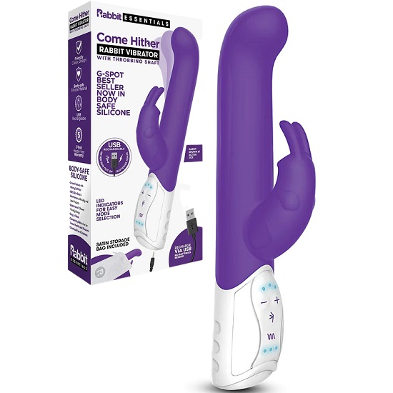 Rabbit Essentials Come Hither G-Spot Rabbit Vibrator